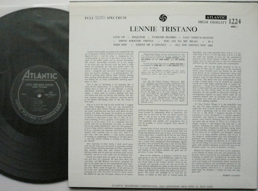 Lennie Tristano - Lennie Tristano (LP, Album, Mono)
