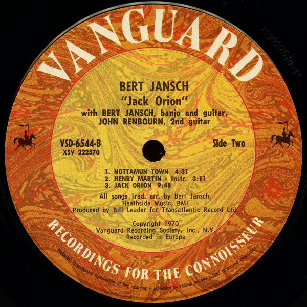 Bert Jansch - Jack Orion (LP, Album)