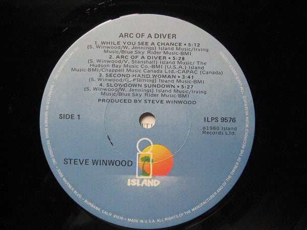 Steve Winwood - Arc Of A Diver (LP, Album, Los)