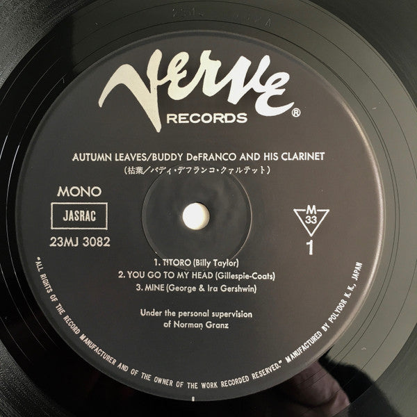 Buddy DeFranco - Autumn Leaves (LP, Album, RE)