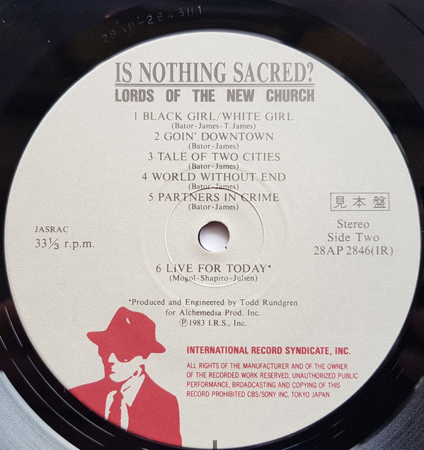 The Lords Of The New Church* - Is Nothing Sacred? (LP, Album, Promo)