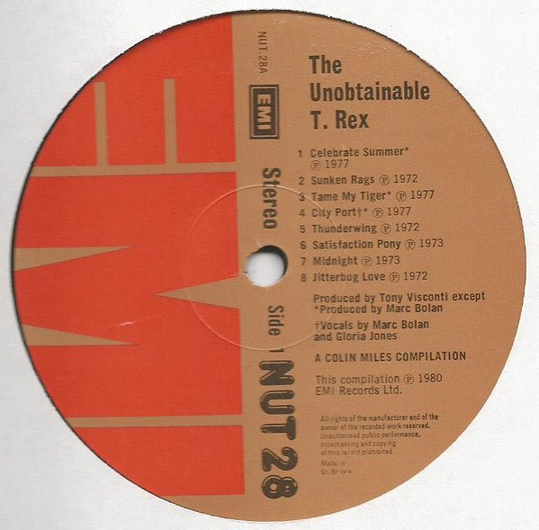 T. Rex - The Unobtainable T. Rex (LP, Comp)
