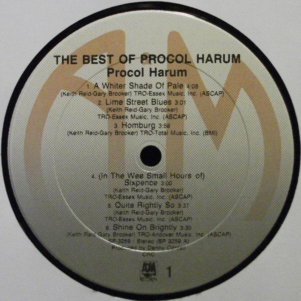 Procol Harum - The Best Of Procol Harum (LP, Comp, Club, CRC)