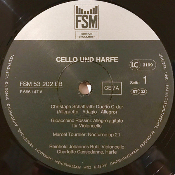 Ludwig van Beethoven - Cello & Harfe(LP, Album)