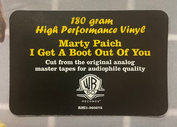 Marty Paich - I Get A Boot Out Of You (LP, Album, RE, 180)