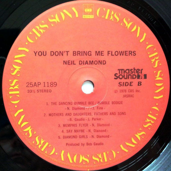 Neil Diamond - You Don't Bring Me Flowers (LP, Album, Mas)