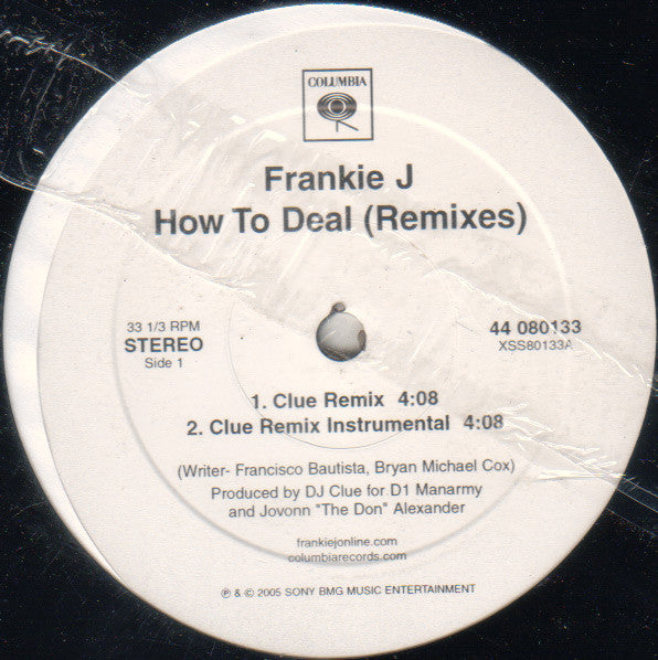Frankie J* - How To Deal (Remixes) (12"")