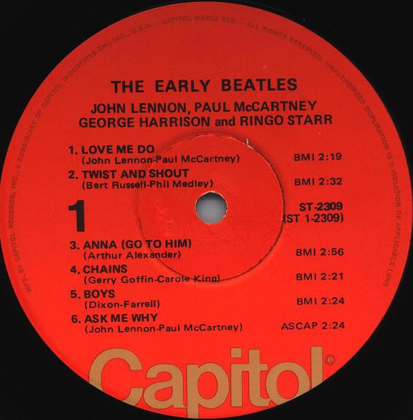 The Beatles - The Early Beatles (LP, Comp, RE)