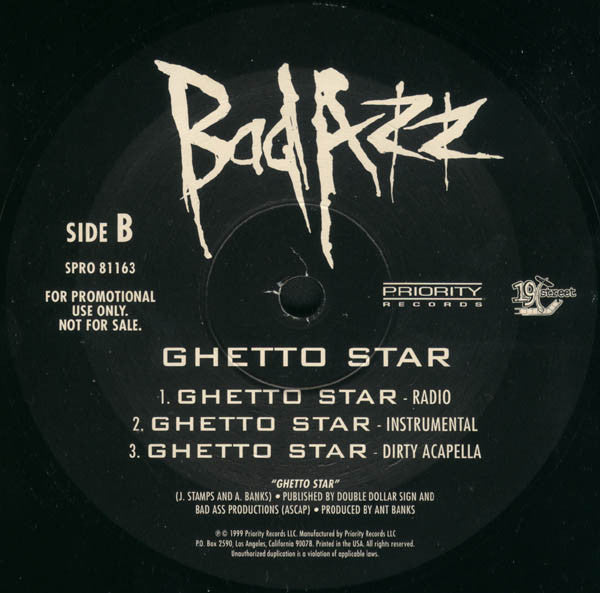 Bad Azz - Ghetto Star (12"", Single, Promo)