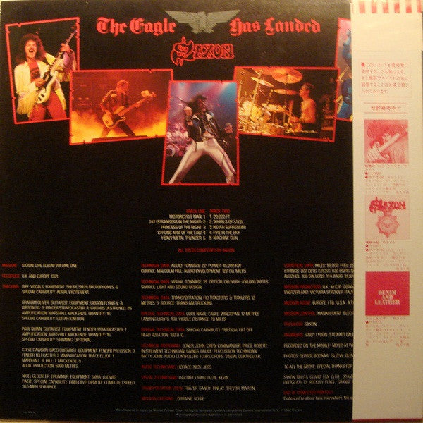 Saxon - The Eagle Has Landed (Live) (LP, Album, Sax)