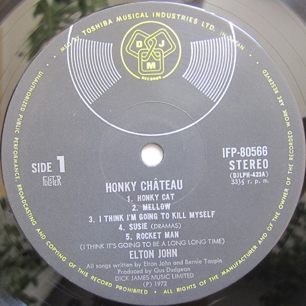 Elton John - Honky Château (LP, Album, Gat)