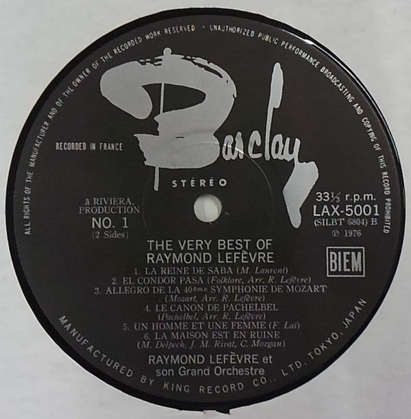 Raymond Lefèvre - The Very Best Of Raymond Lefèvre (LP, Comp)