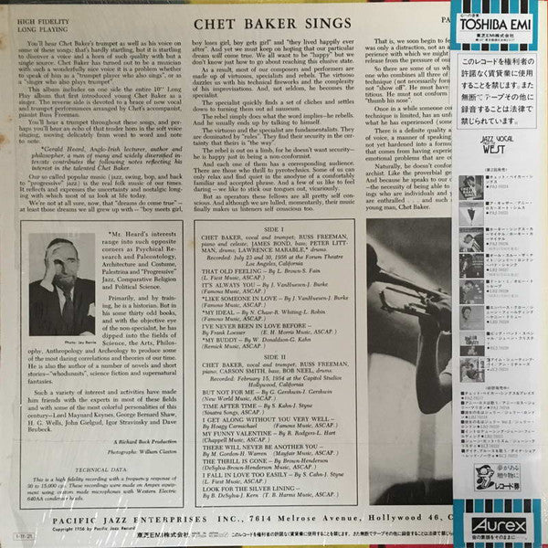 Chet Baker - Chet Baker Sings (LP, Album, Mono, RE)