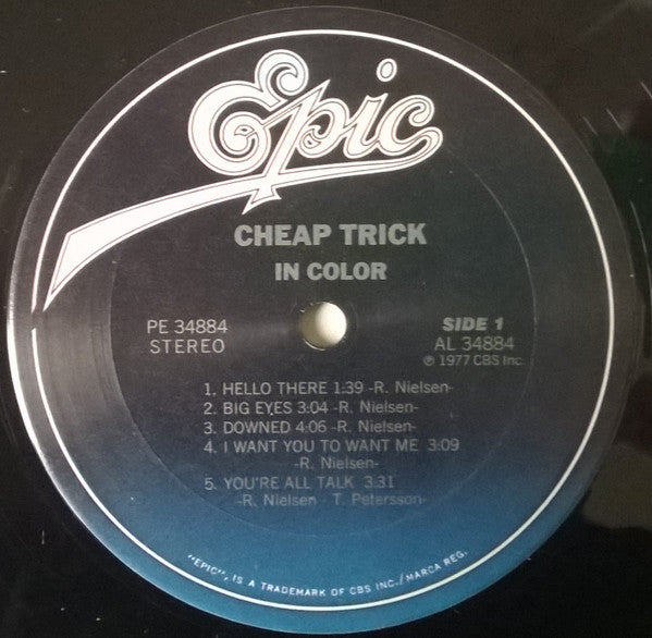 Cheap Trick - In Color (LP, Album, RE, San)