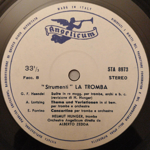 Helmut Hunger - Strumenti La Tromba (LP)