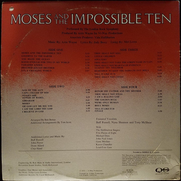 The London Rock Symphony - Moses And The Impossible Ten(2xLP, Album...