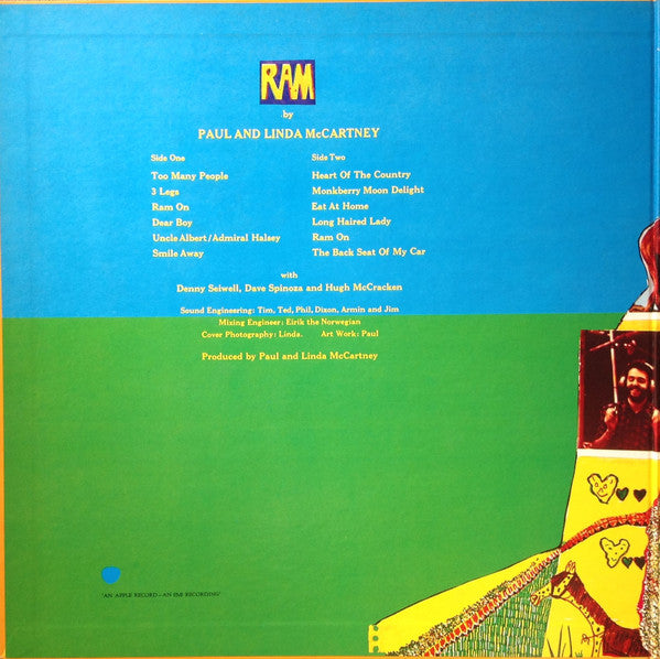 Paul & Linda McCartney - Ram = ラム(LP, Album, Gat)