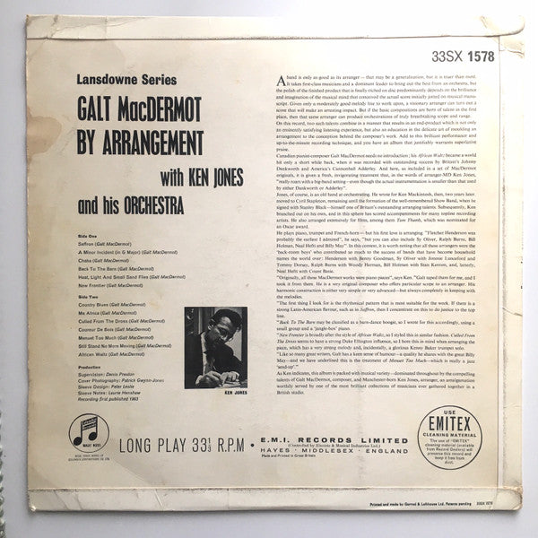 Galt MacDermot - Galt MacDermot By Arrangement(LP)