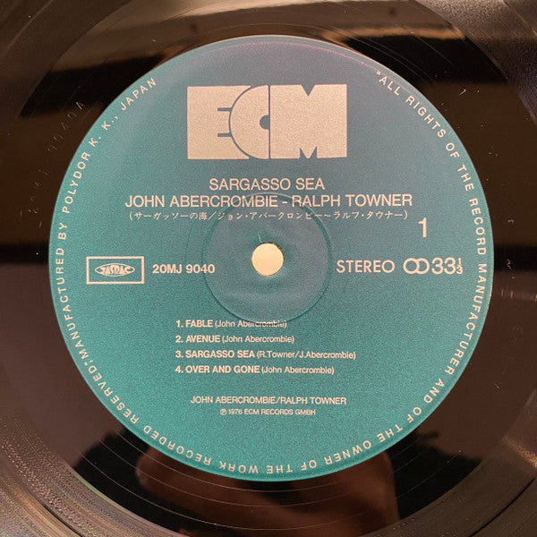 John Abercrombie, Ralph Towner - Sargasso Sea (LP, Album)