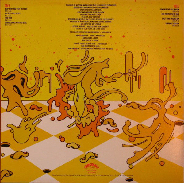Hot Tuna - Yellow Fever (LP, Album)