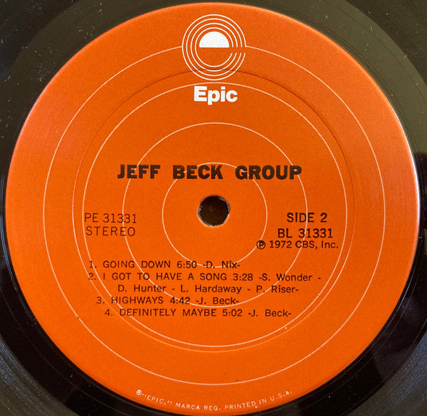 Jeff Beck Group - Jeff Beck Group (LP, Album, RP)
