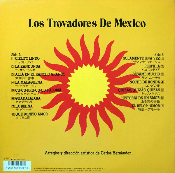Los Trovadores De México - Los Trovadores De México (LP, Comp, Promo)