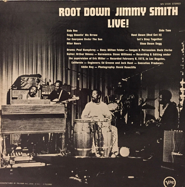 ジャズレコードJimmy Smith Live!/Root Down - レコード