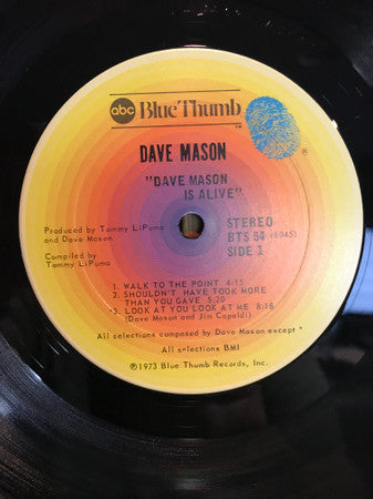 Dave Mason - Dave Mason Is Alive (LP, Album)