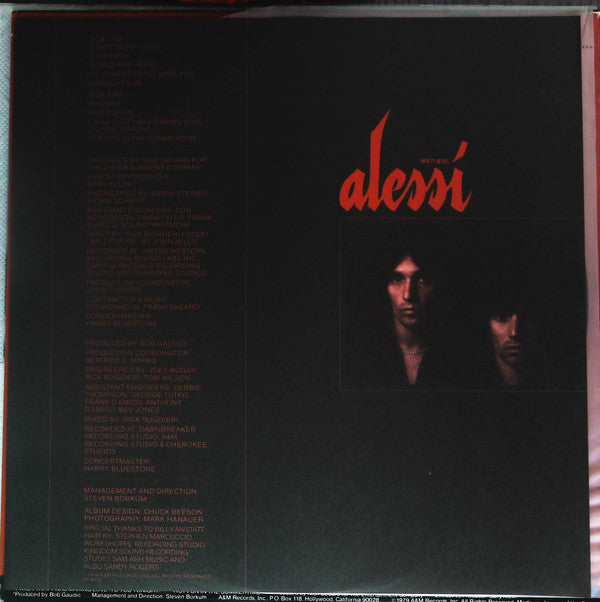 Alessi - Words And Music (LP, Album)