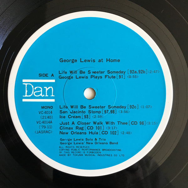 George Lewis (2) - George Lewis At Home (LP, Comp)