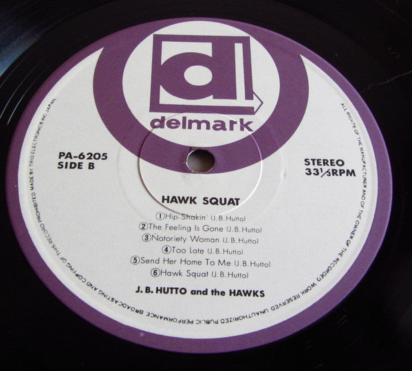 J.B. Hutto & The Hawks With Sunnyland Slim - Hawk Squat (LP, Album)