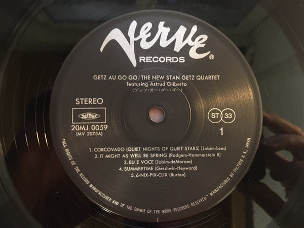 The New Stan Getz Quartet - Getz Au Go Go(LP, Album, RE, Gat)