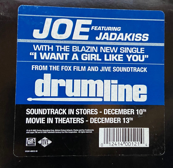 Joe Featuring Jadakiss - I Want A Girl Like You (12"")