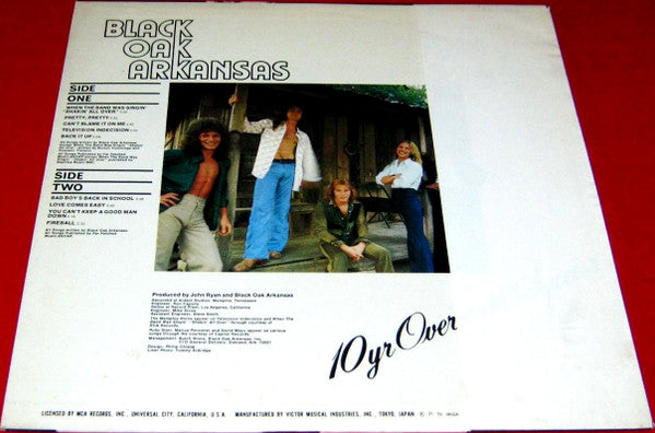 Black Oak Arkansas - 10yr Overnight Success (LP, Album)