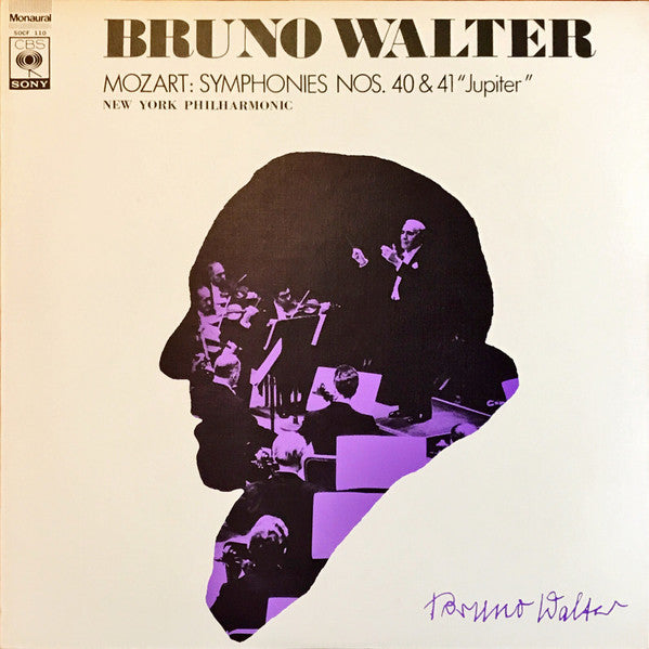 Bruno Walter - Symphonies Nos. 40 & 41 ""Jupiter""(LP, Comp, Mono, RE)
