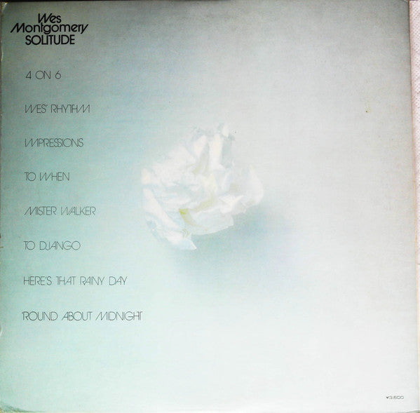 Wes Montgomery - Solitude (2xLP, Album, Mono, Bla)