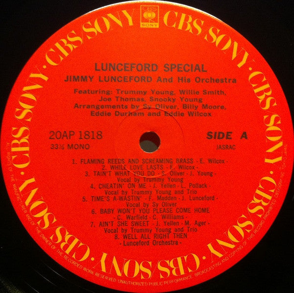 Jimmie Lunceford And His Orchestra - Lunceford Special(LP, Comp, Mo...