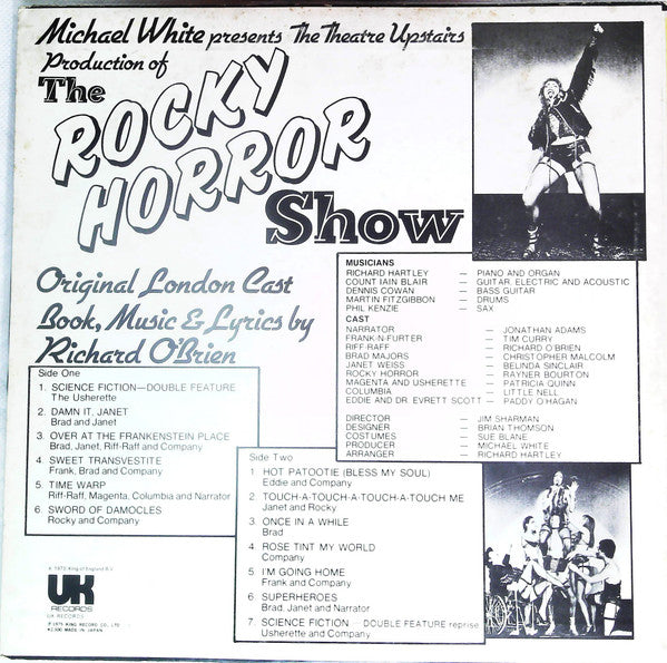 Original London Cast* - The Rocky Horror Show (LP, Album, Promo, RE)
