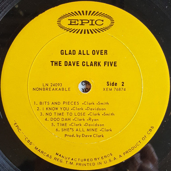 The Dave Clark Five - Glad All Over (LP, Album, Mono)