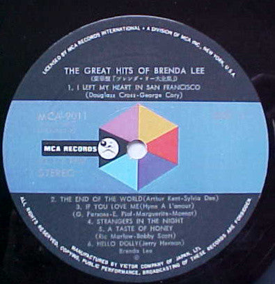 Brenda Lee - The Great Hits Of Brenda Lee (2xLP, Comp)