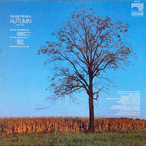 George Winston - Autumn (LP, Album, RTI)