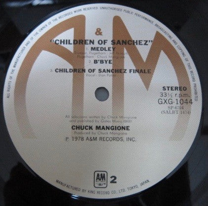 Chuck Mangione - Children Of Sanchez (2xLP, Album, Gat)