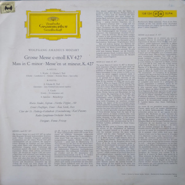 Wolfgang Amadeus Mozart - Grosse Messe In C-moll ‧ Mass In C Minor,...