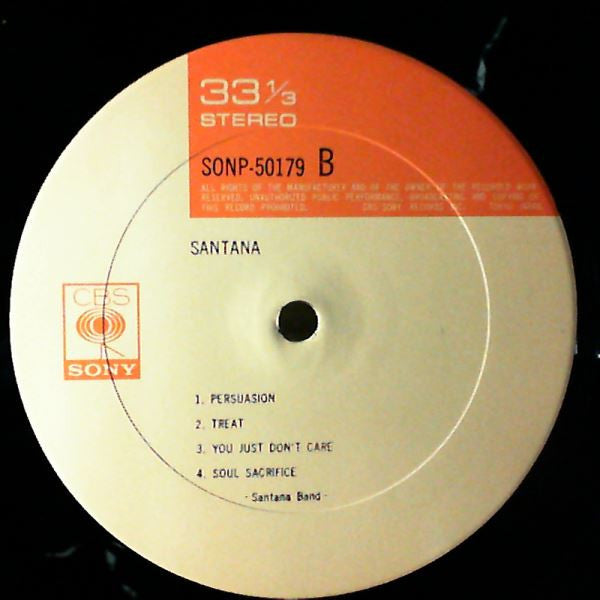 Santana - Santana (LP, Album, Promo)