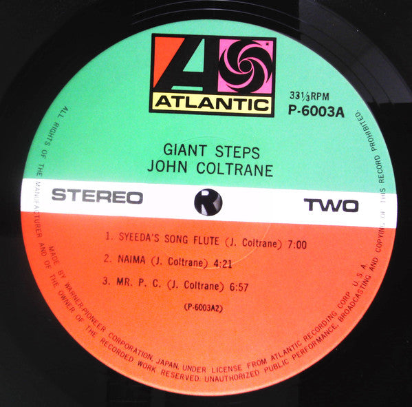 John Coltrane - Giant Steps (LP, Album, RE)