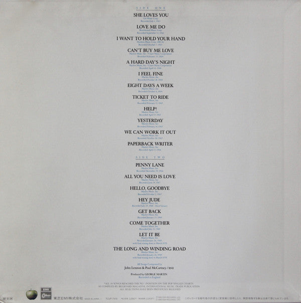 The Beatles - 20 Greatest Hits (LP, Comp, Mono)