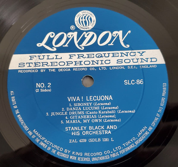 Stanley Black And His Orchestra* - Viva! Lecuona (LP, Album, RE, Gat)