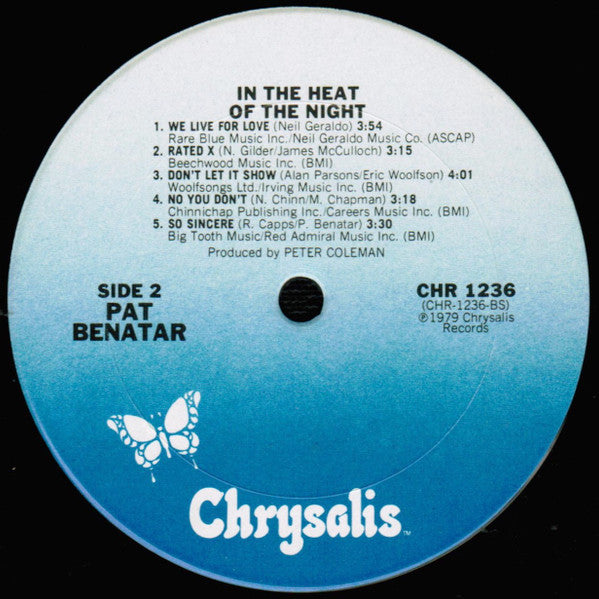 Pat Benatar - In The Heat Of The Night (LP, Album, San)