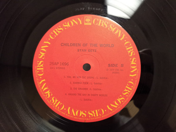 Stan Getz - Children Of The World (LP, Album)