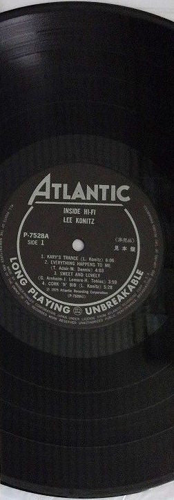 Lee Konitz - Inside Hi-Fi (LP, Album, Mono, Promo)